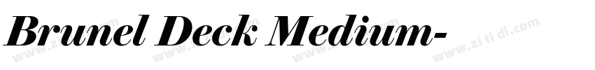 Brunel Deck Medium字体转换